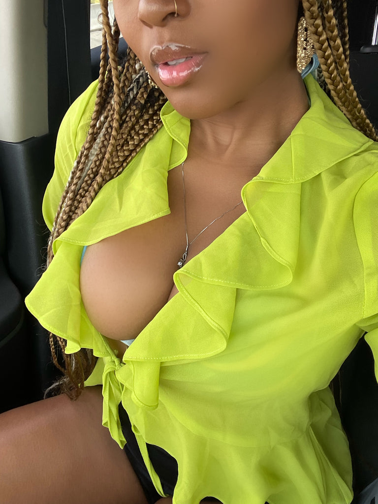 Money Ties Sheer Top - Miss Tino Boutique